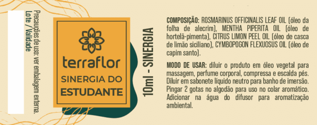 Rótulo da Sinergia do Estudante.