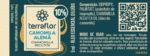 Rótulo do óleo essencial Camomila Alemã (Chamomilla recutita) diluído a 10% Terra Flor