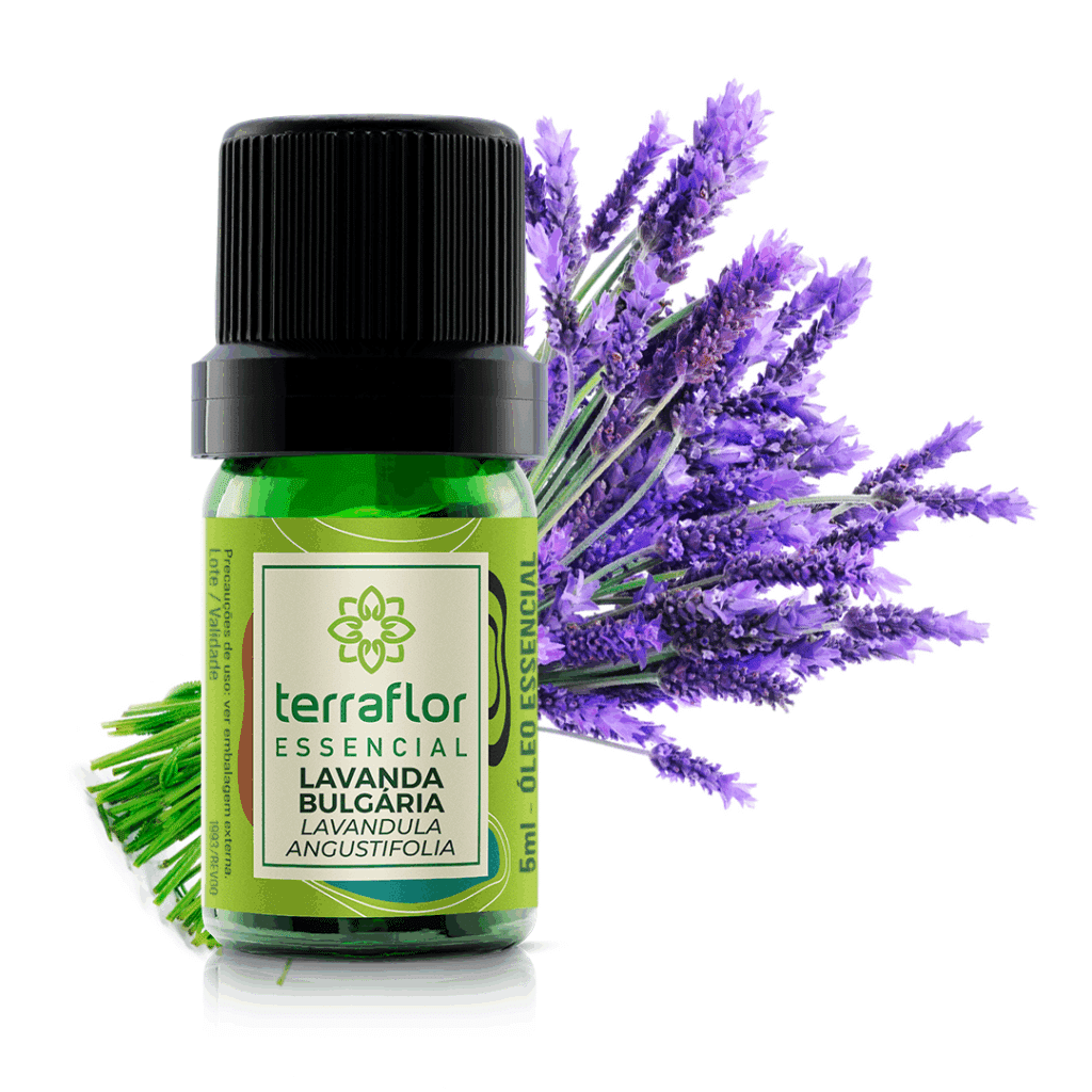 Frasco de óleo essencial Lavanda Bulgária (Lavandula angustifolia) Terra Flor