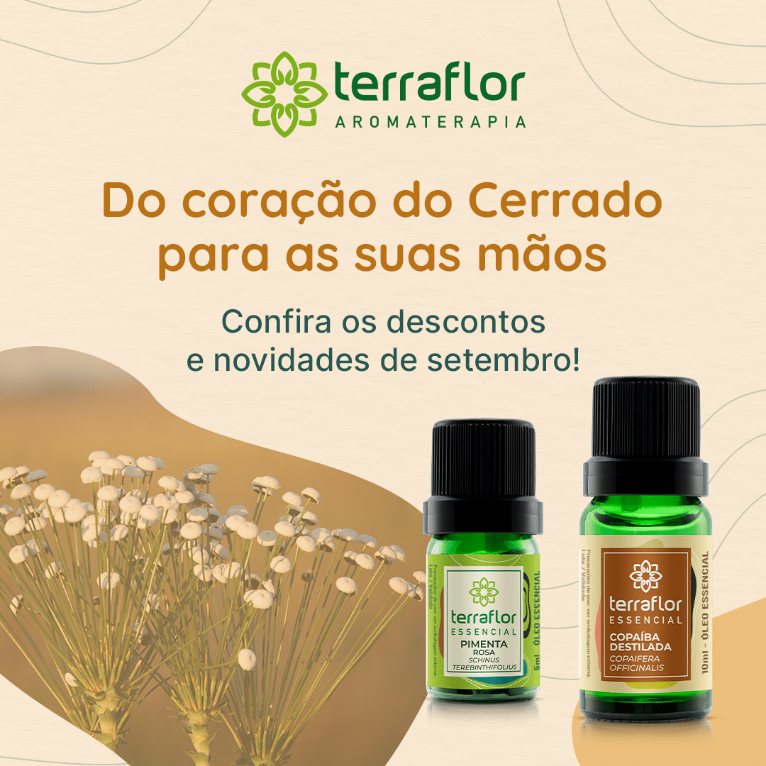 Banner de setembro - do coração do cerrado para as suas mãos - Terra Flor